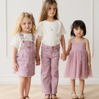 Overall Dress - Petite Heart Melody Childrens Overall from Jamie Kay Australia