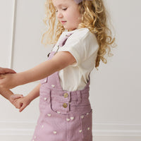 Overall Dress - Petite Heart Melody Childrens Overall from Jamie Kay Australia