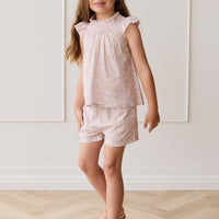 Organic Cotton Tamara Top - Chloe Mauve Childrens Top from Jamie Kay Australia