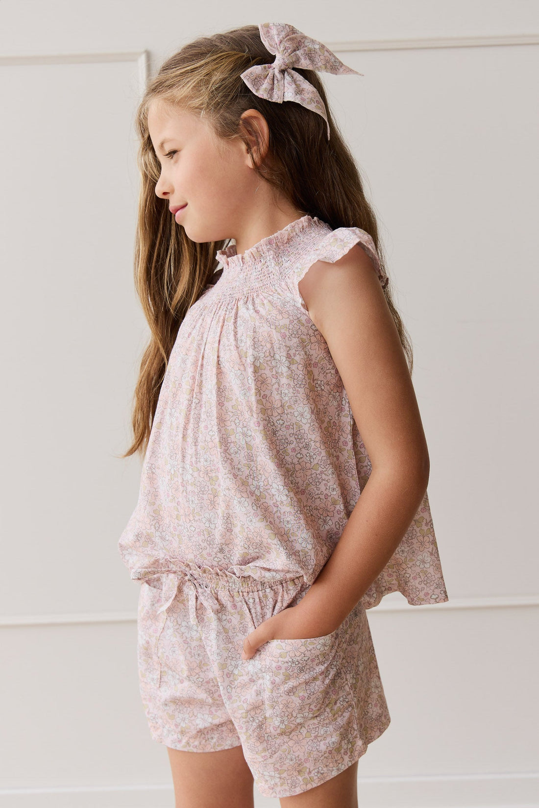 Organic Cotton Tamara Top - Chloe Mauve Childrens Top from Jamie Kay Australia