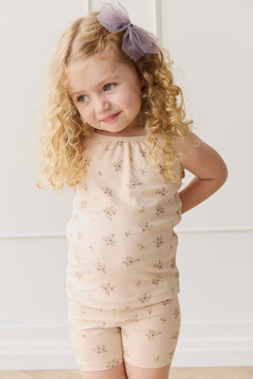 Organic Cotton Casey Top - Goldie Bouquet Pink Tint Childrens Top from Jamie Kay Australia