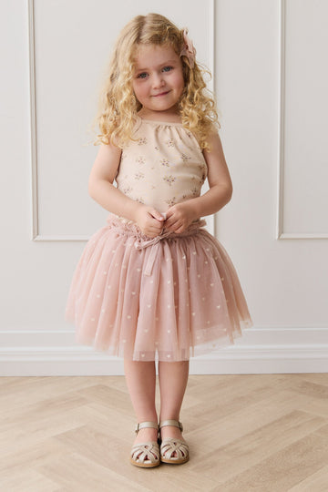 Lottie Skirt - Petite Heart Rose Smoke Childrens Skirt from Jamie Kay Australia