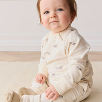 Organic Cotton Tao Sweatshirt - Avion Oat Childrens Top from Jamie Kay Australia