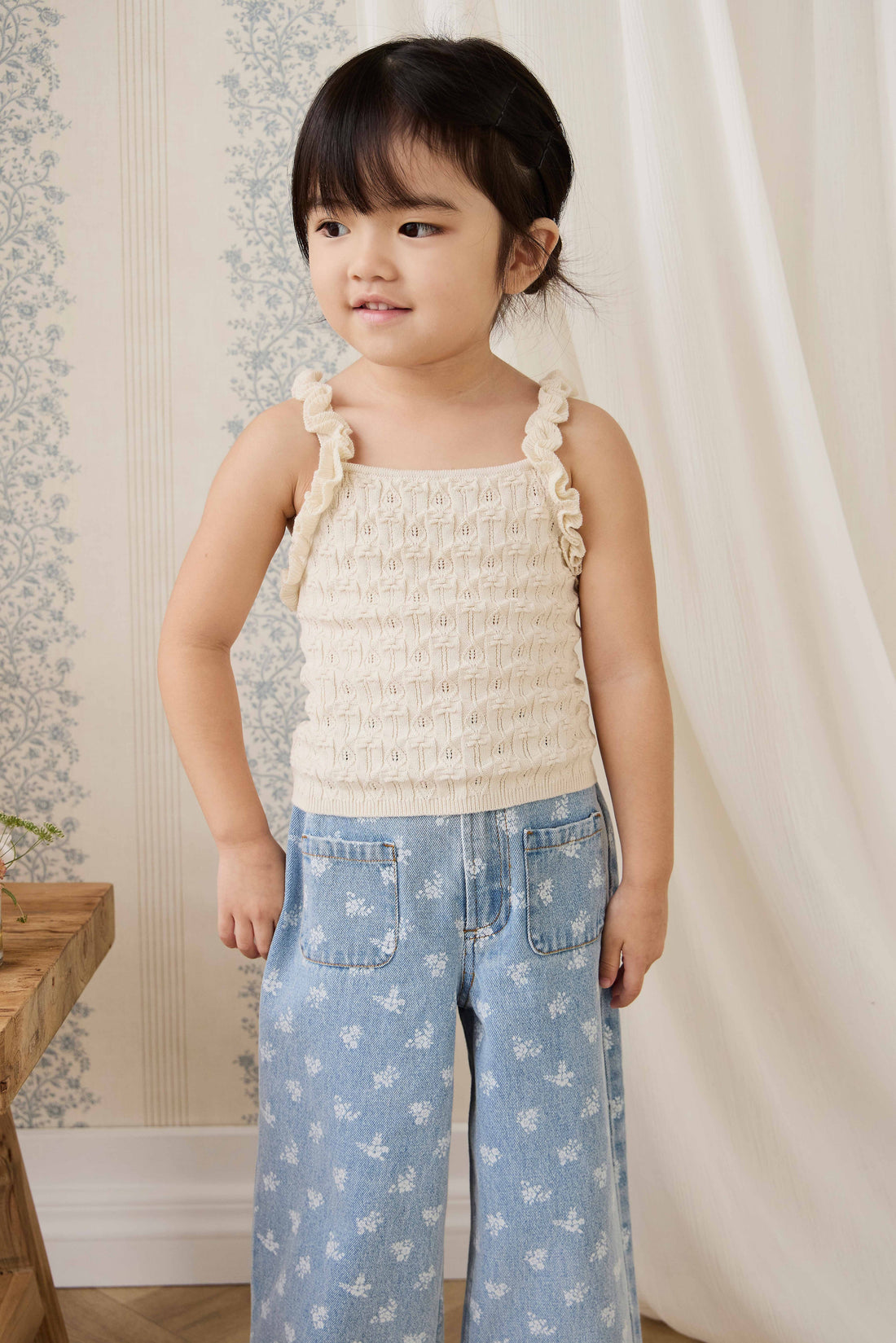Sammy Knitted Top - Vanilla Childrens Top from Jamie Kay Australia