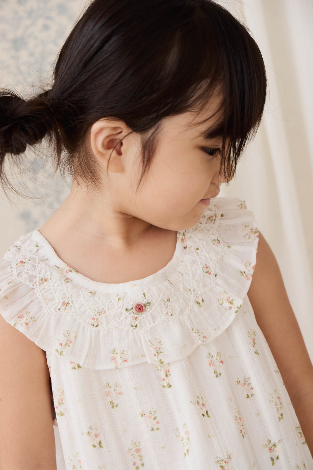 Organic Cotton Saylor Top - Josepha Egret Childrens Top from Jamie Kay Australia