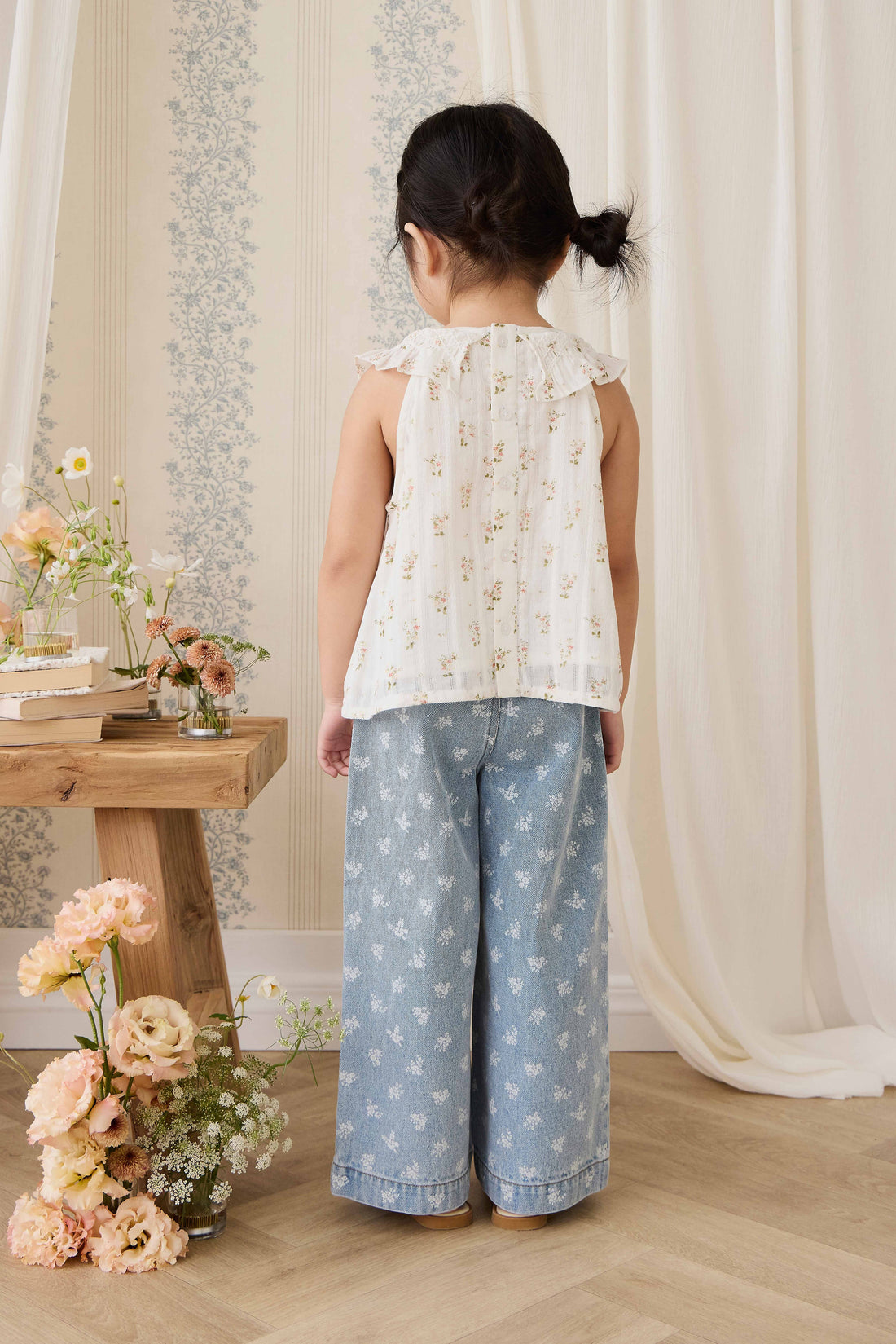 Organic Cotton Saylor Top - Josepha Egret Childrens Top from Jamie Kay Australia