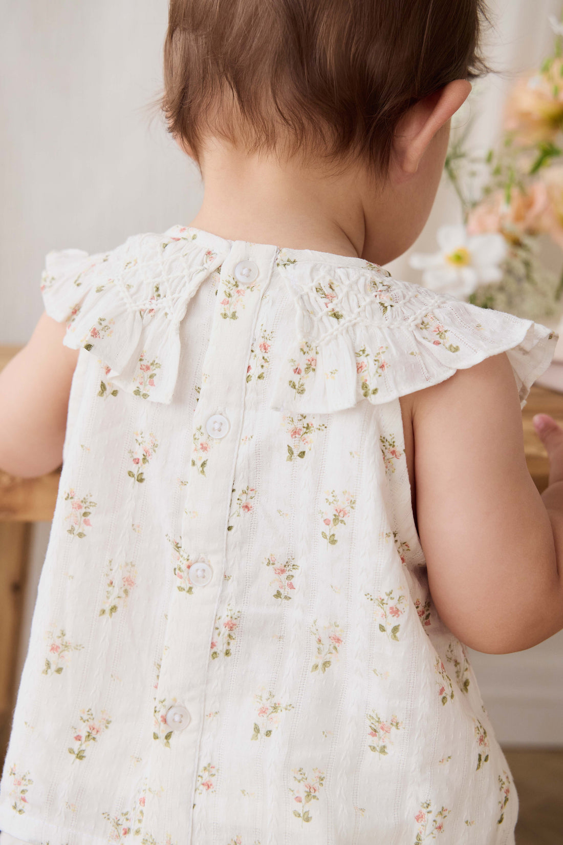 Organic Cotton Saylor Top - Josepha Egret Childrens Top from Jamie Kay Australia