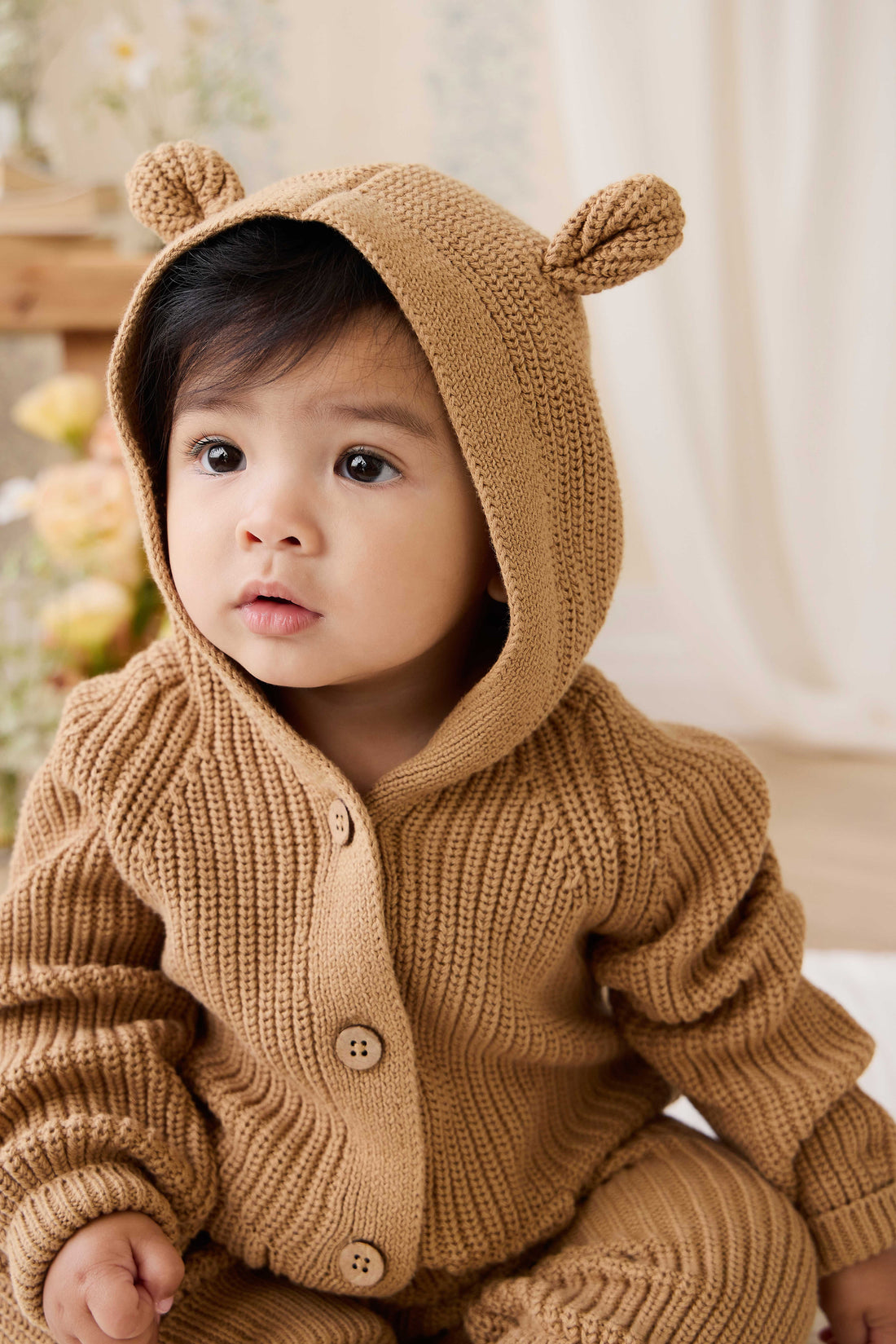 Bear Onepiece - Tawny Brown Childrens Onepiece from Jamie Kay Australia