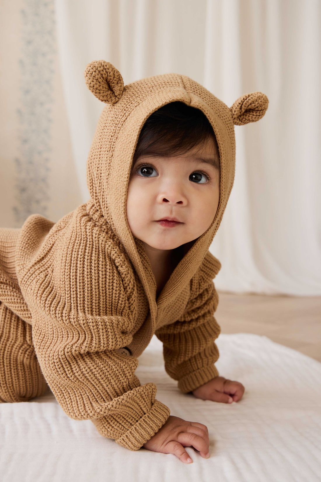 Bear Onepiece - Tawny Brown Childrens Onepiece from Jamie Kay Australia