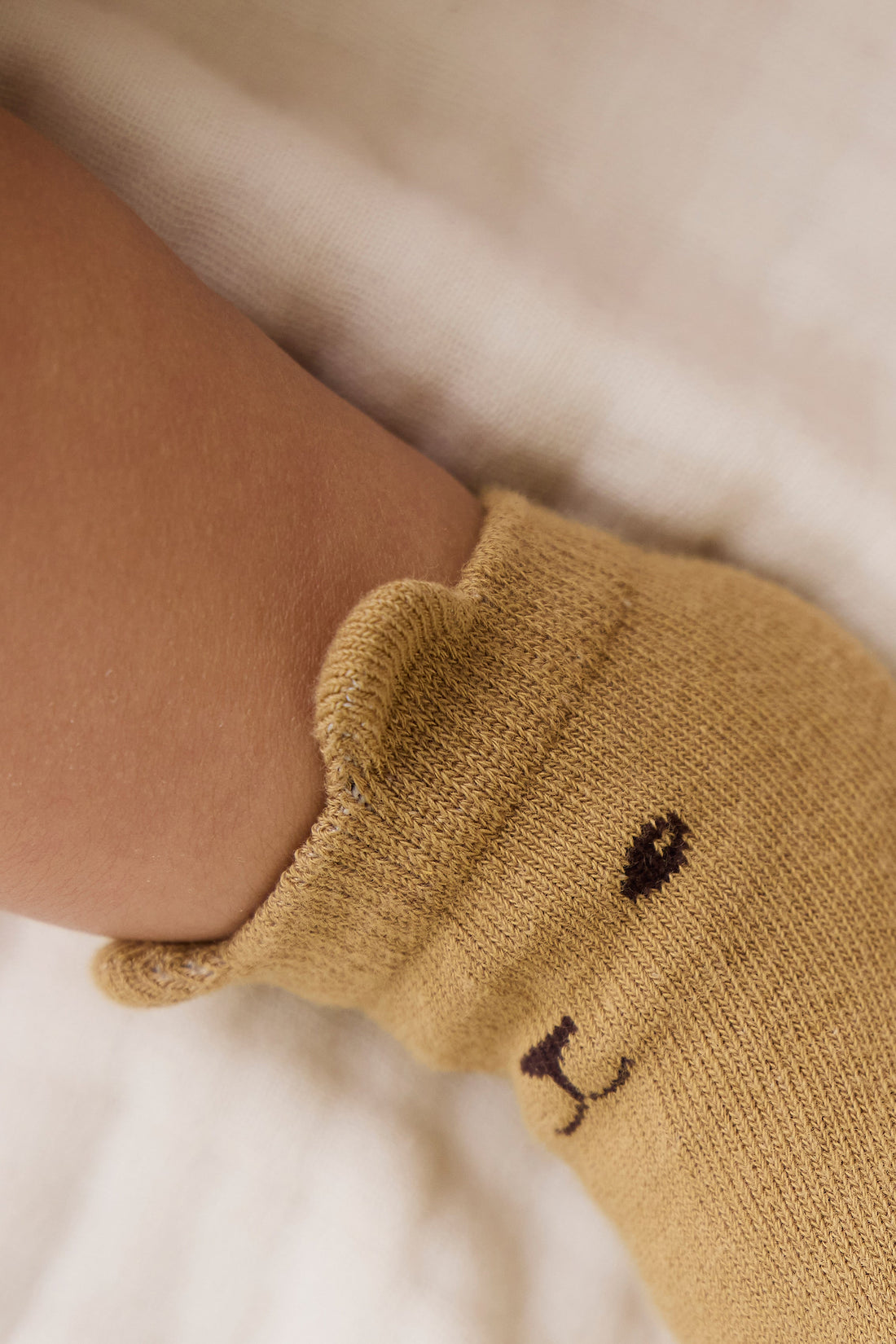 George Bear Ankle Sock - Buckwheat Childrens Socks from Jamie Kay Australia