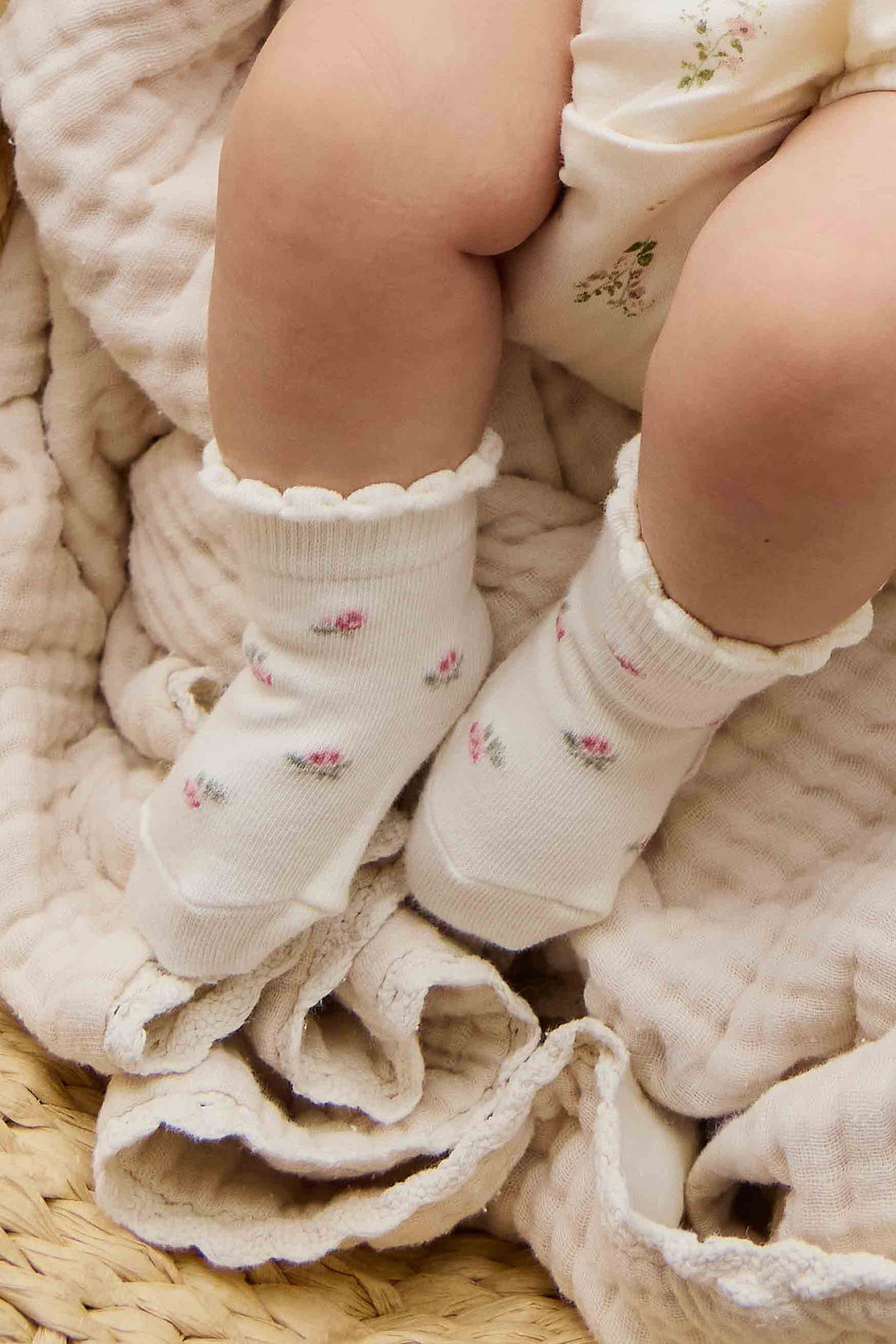 Sophia Socks - Sophia Flower Childrens Socks from Jamie Kay Australia