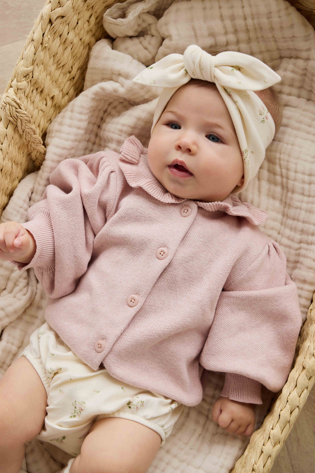 Organic Cotton Classic Bloomer - Josepha Egret Small Childrens Bloomer from Jamie Kay Australia