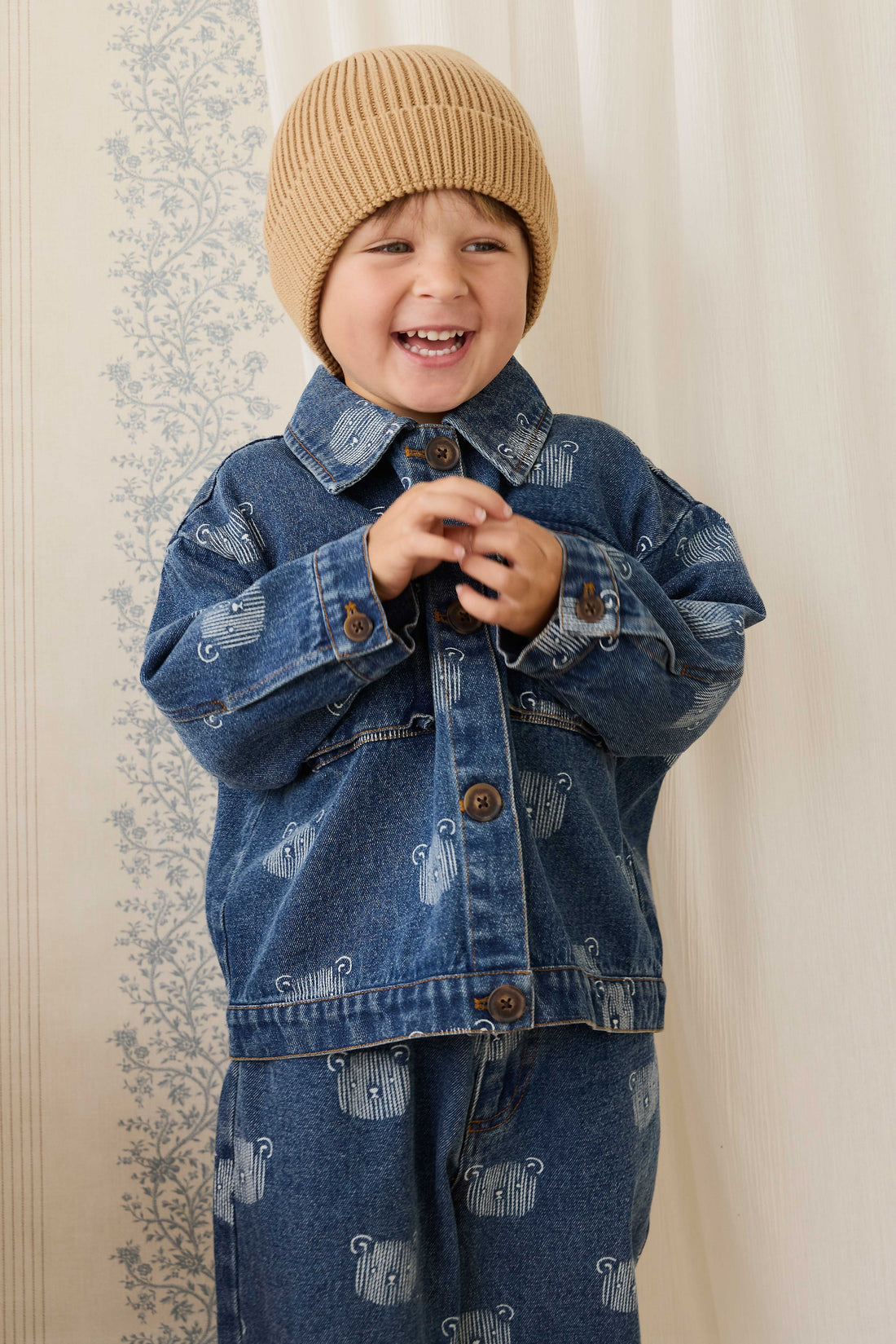 Nicolai Jacket - Teddy Face Denim Childrens Jacket from Jamie Kay Australia