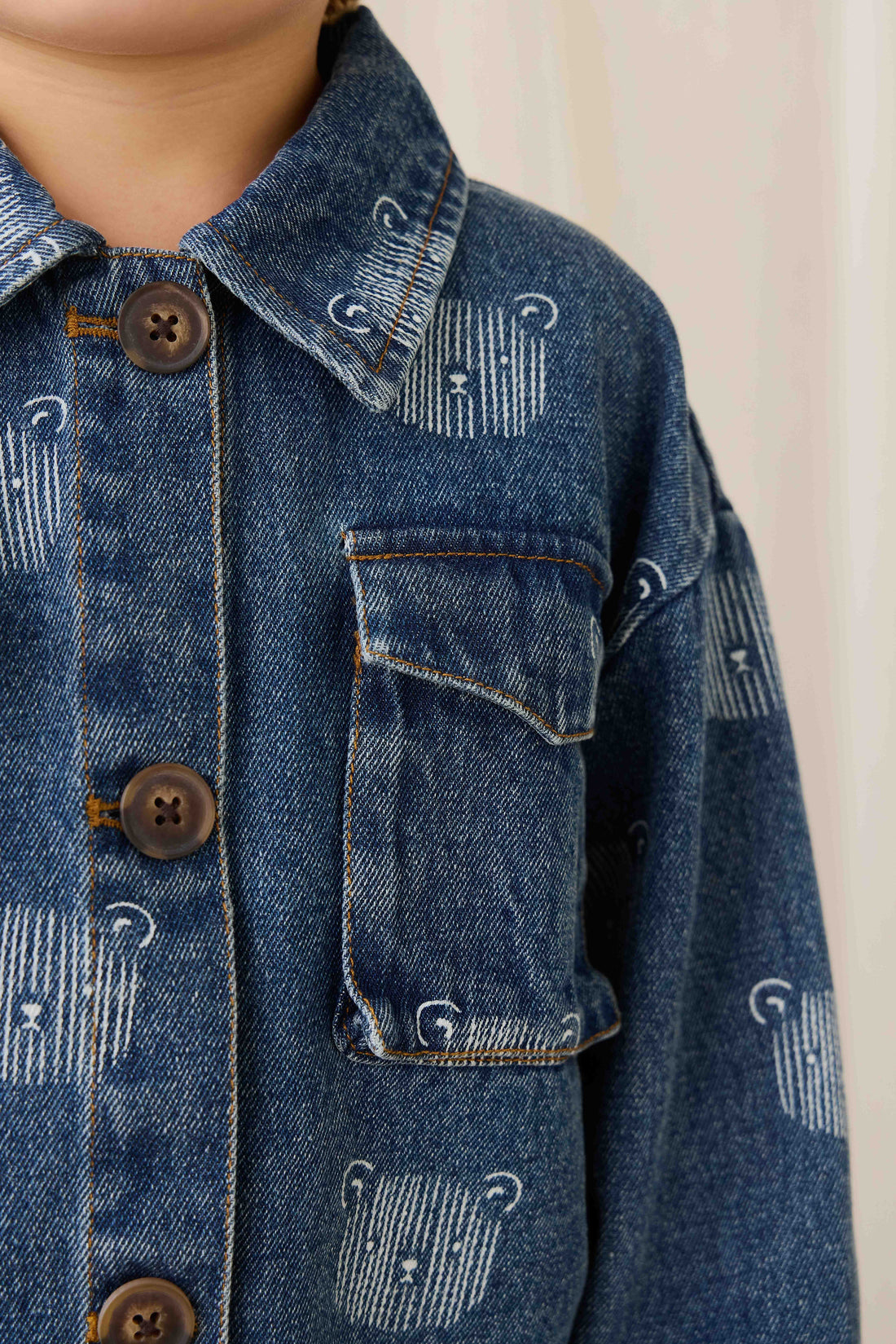 Nicolai Jacket - Teddy Face Denim Childrens Jacket from Jamie Kay Australia