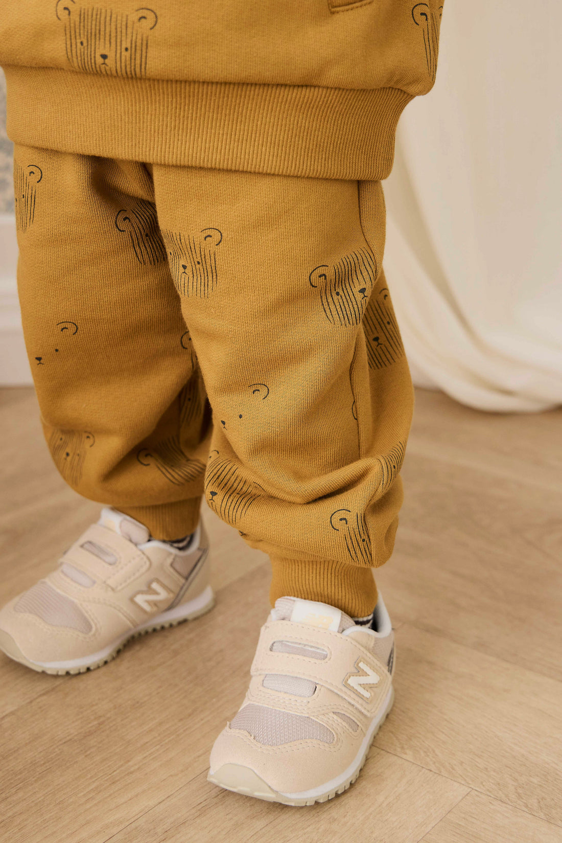 Organic Cotton Nash Track Pant - Buckwheat Teddy Face Childrens Pant from Jamie Kay Australia