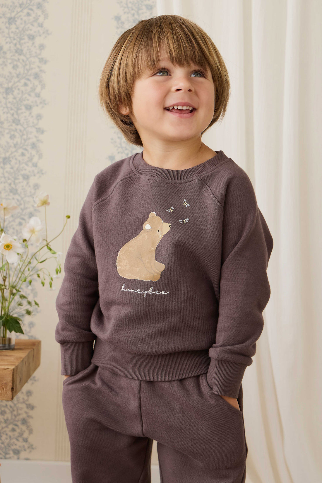 Organic Cotton Nash Track Pant - Raku Childrens Pant from Jamie Kay Australia