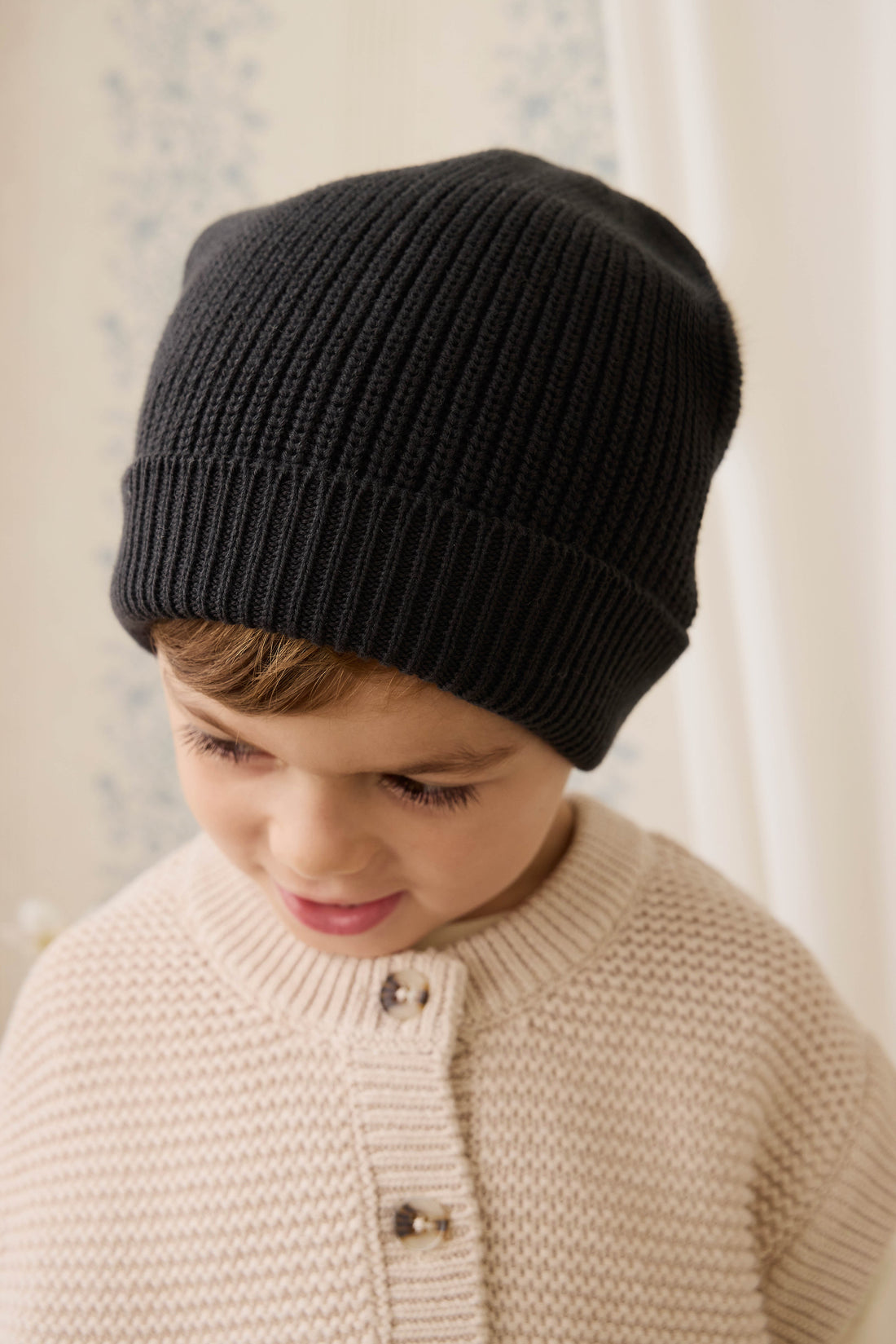 Johan Knit Beanie - Moonless Childrens Beanie from Jamie Kay Australia