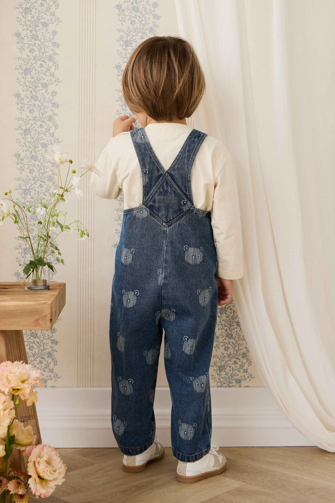 Wilson Overall - Teddy Face Denim Childrens Overall from Jamie Kay Australia