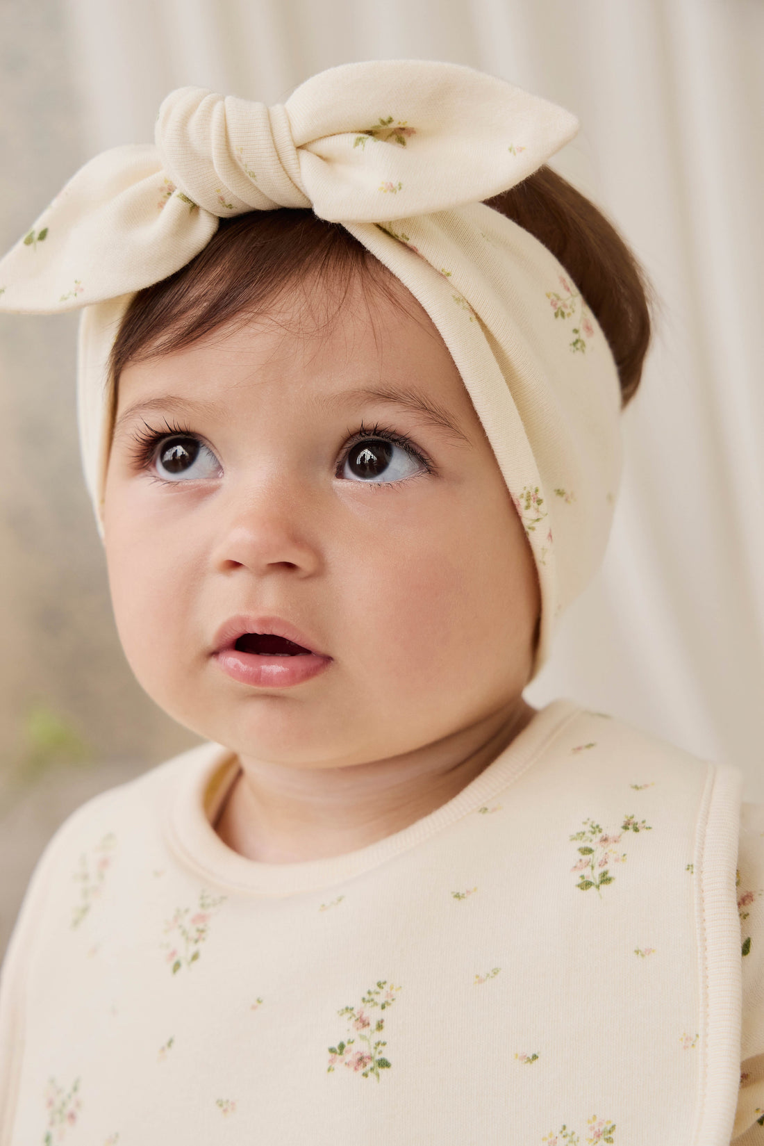 Organic Cotton Headband - Josepha Egret Small Childrens Headband from Jamie Kay Australia