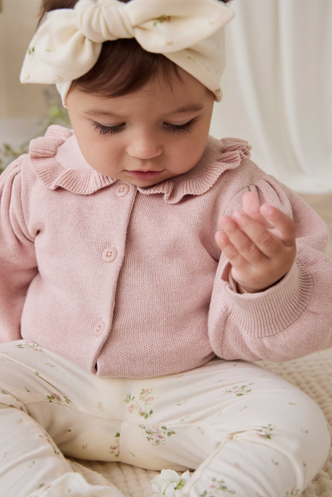 Bonnie Knitted Cardigan - Peachy Keen Marle Childrens Cardigan from Jamie Kay Australia