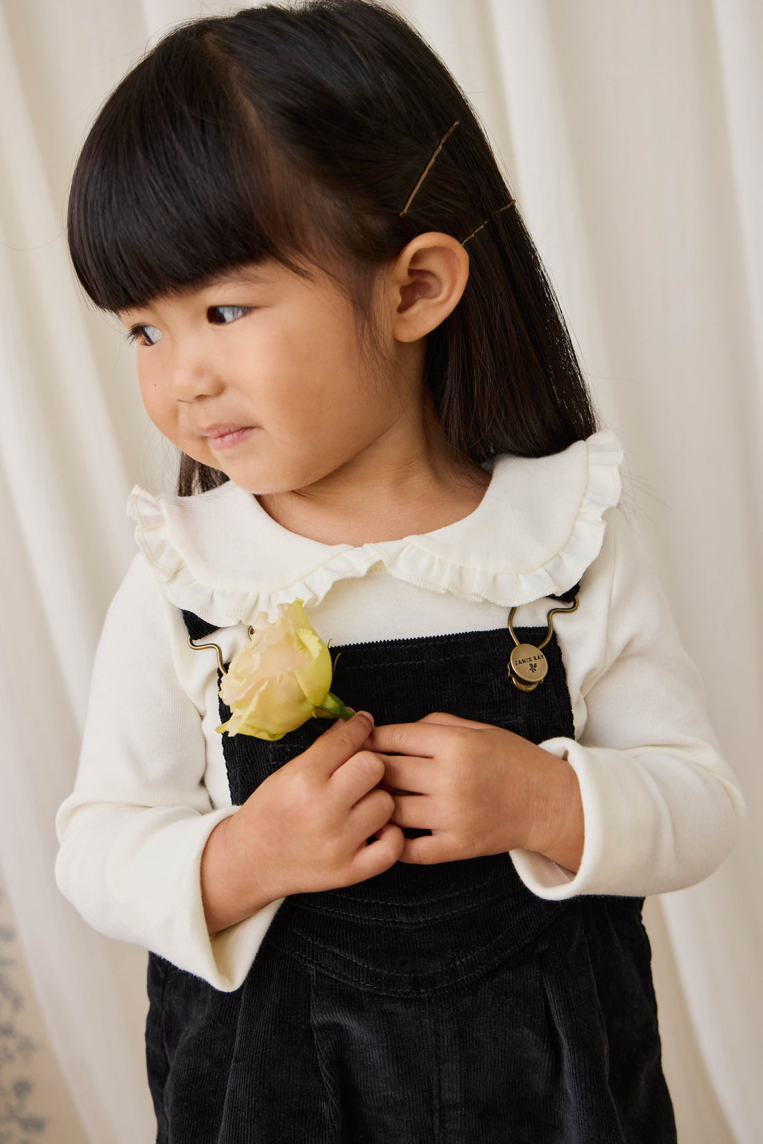 Adelaide Overall - Black Sesame Childrens Overall from Jamie Kay Australia
