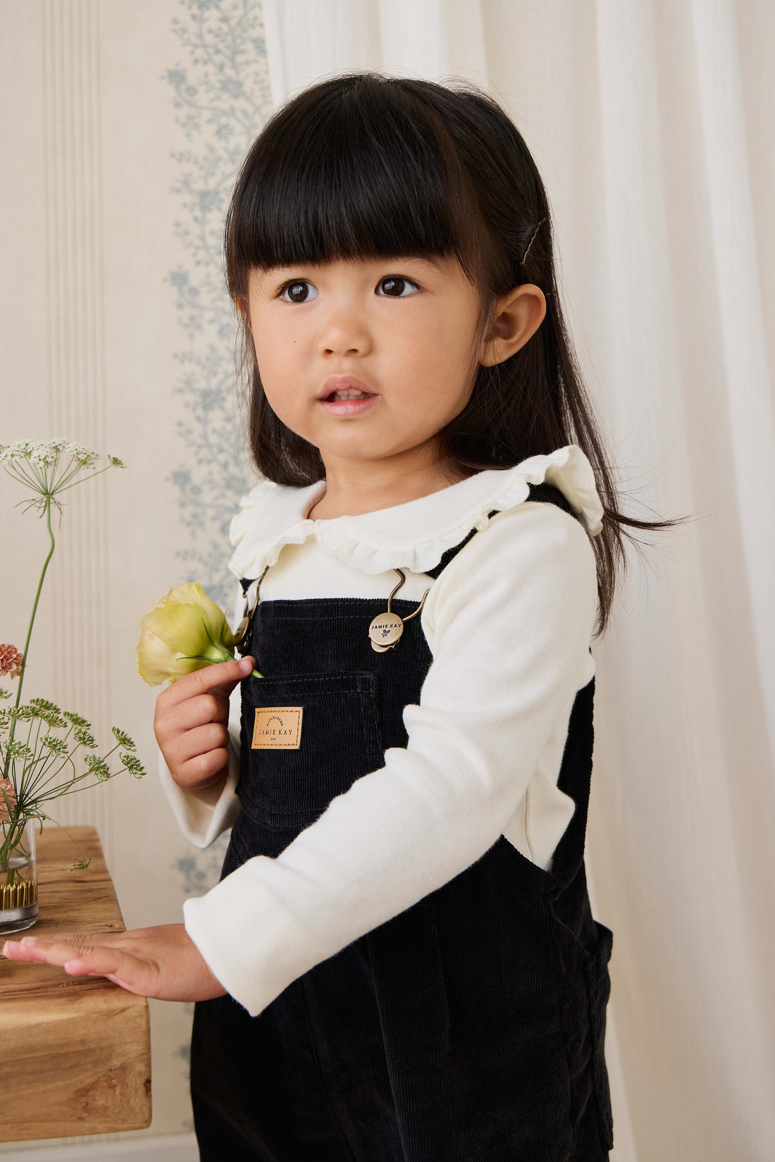 Adelaide Overall - Black Sesame Childrens Overall from Jamie Kay Australia