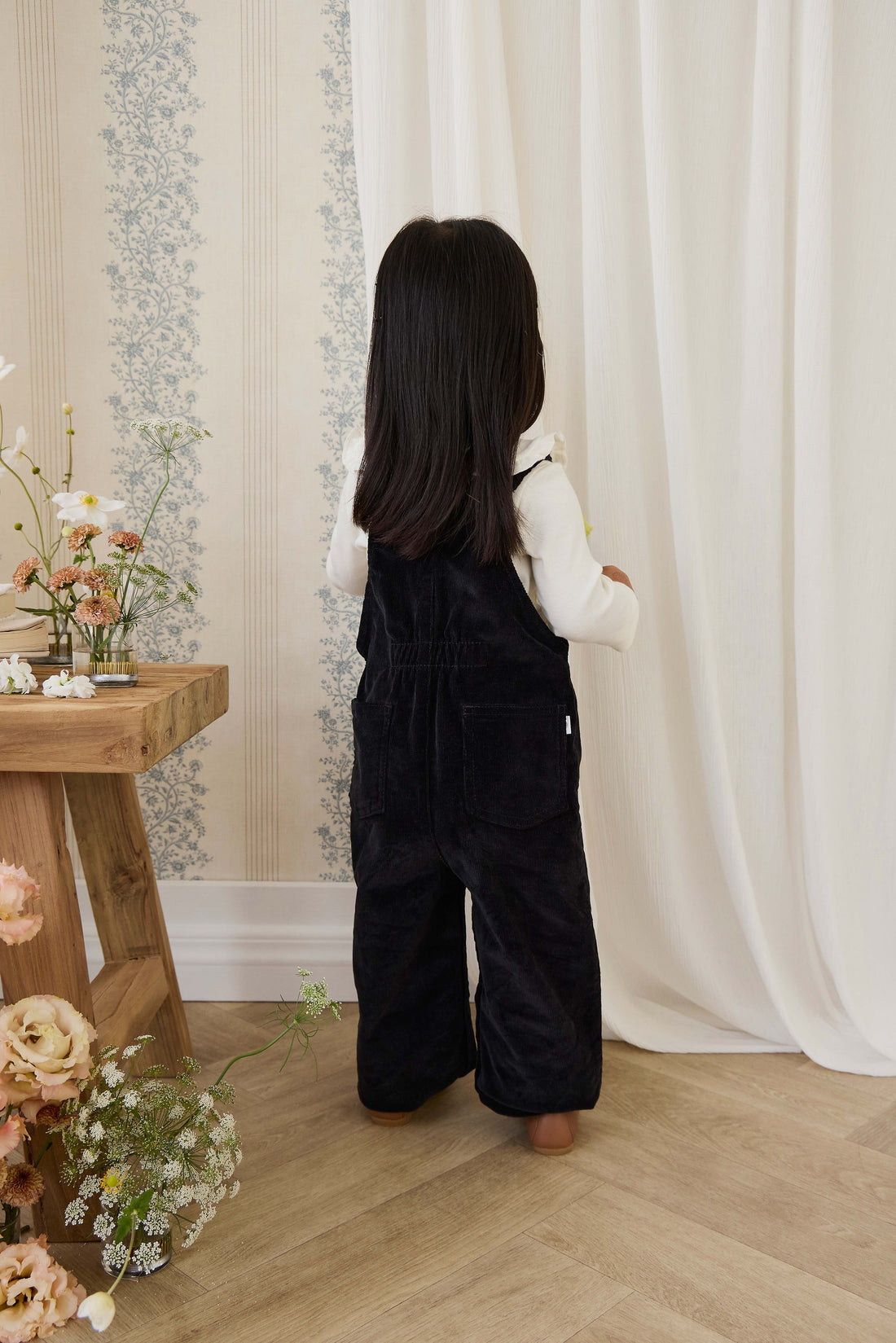 Adelaide Overall - Black Sesame Childrens Overall from Jamie Kay Australia