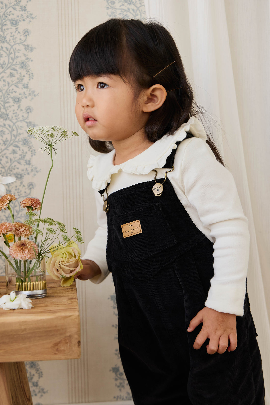 Adelaide Overall - Black Sesame Childrens Overall from Jamie Kay Australia