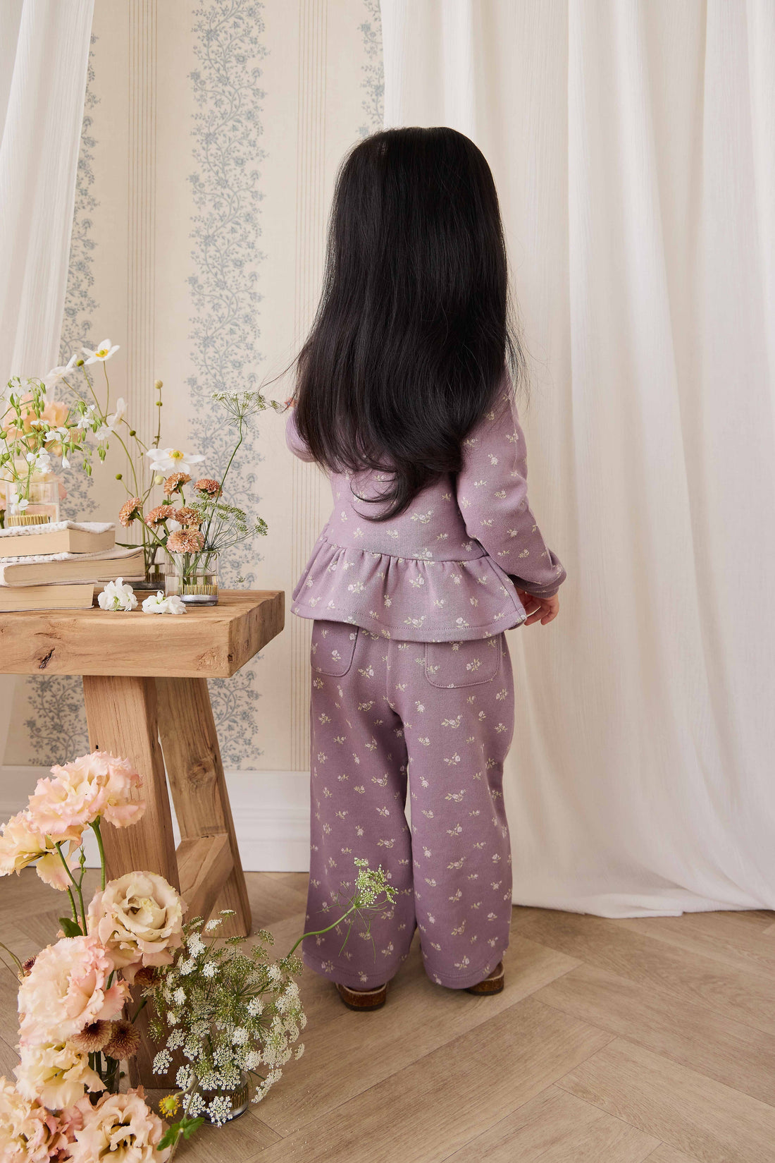 Organic Cotton Emiko Sweatshirt - Isla Plum Childrens Sweatshirting from Jamie Kay Australia