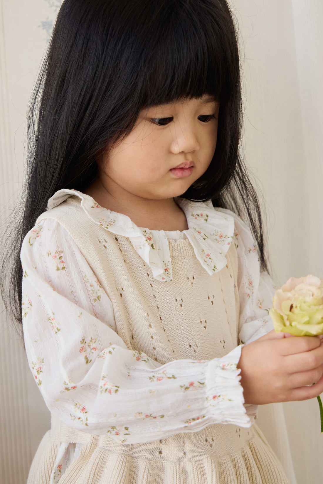 Organic Cotton Brynlee Top - Josepha Egret Childrens Top from Jamie Kay Australia
