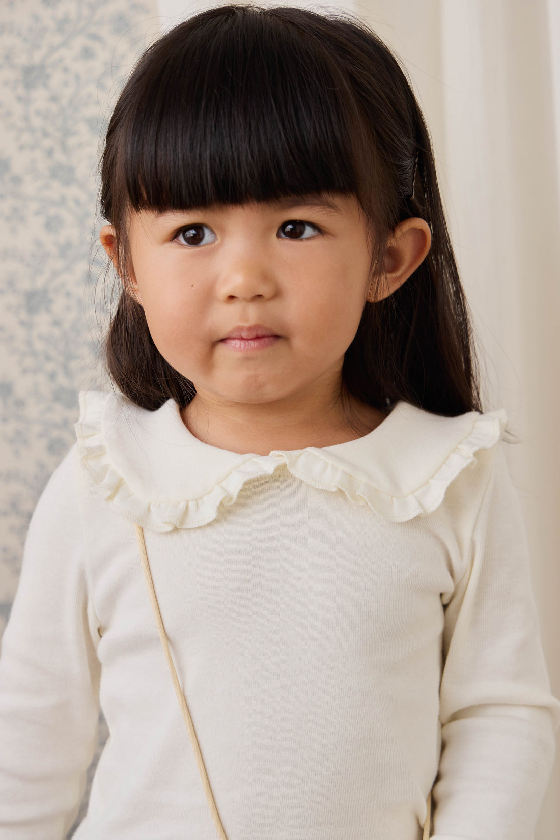 Organic Cotton Rib Adelaide Top - Parchment Childrens Top from Jamie Kay Australia