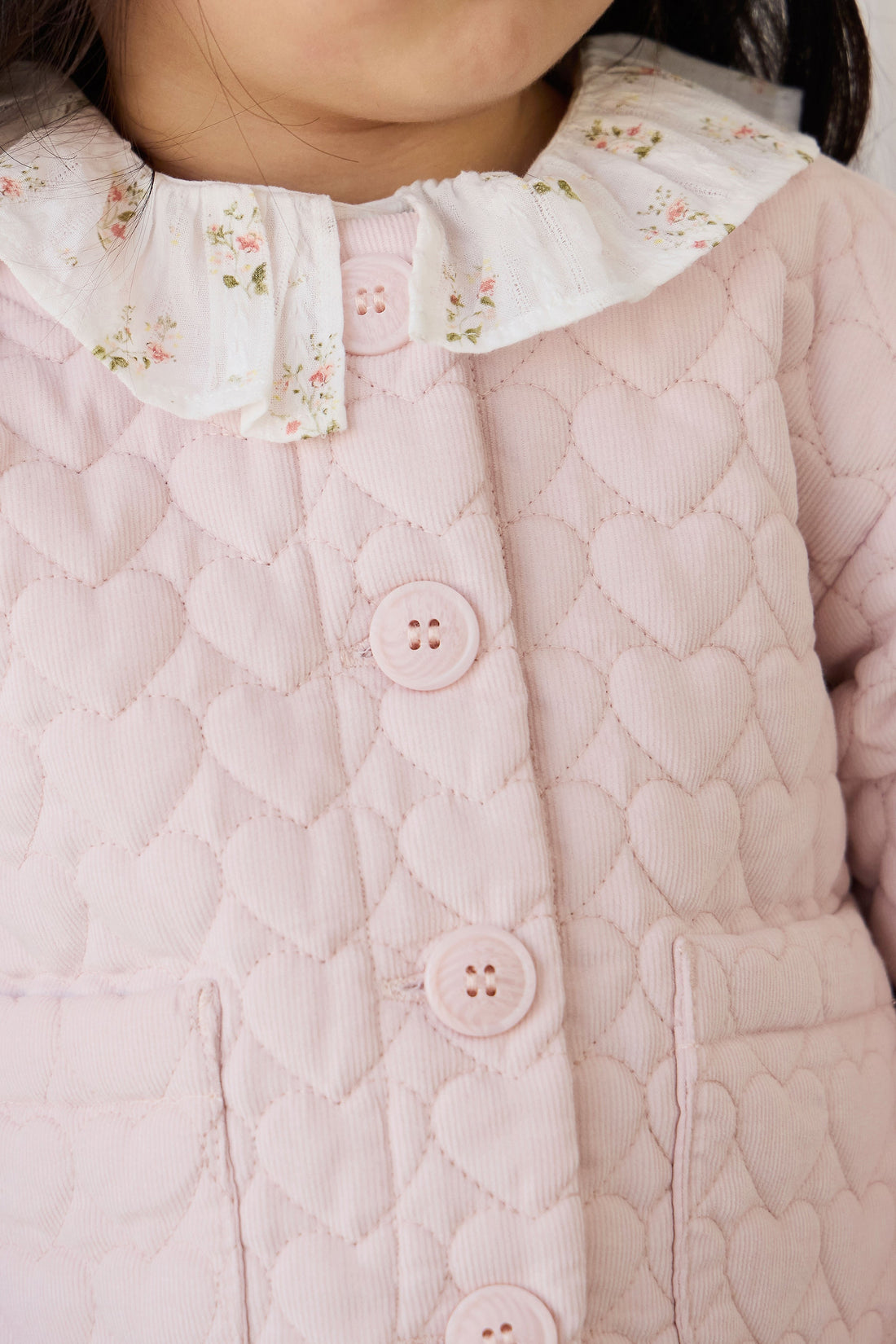 Elara Pincord Jacket - Soft Misty Rose Childrens Jacket from Jamie Kay Australia