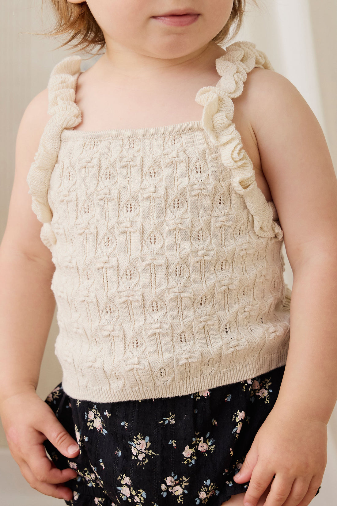 Sammy Knitted Top - Vanilla Childrens Top from Jamie Kay Australia