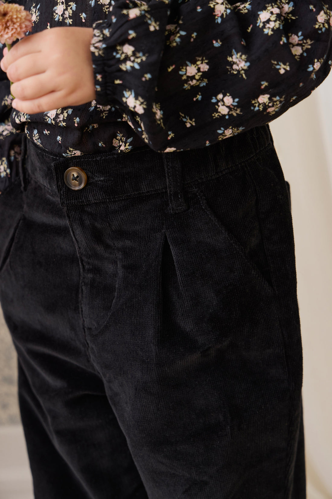 Adelaide Pant - Black Sesame Childrens Pant from Jamie Kay Australia