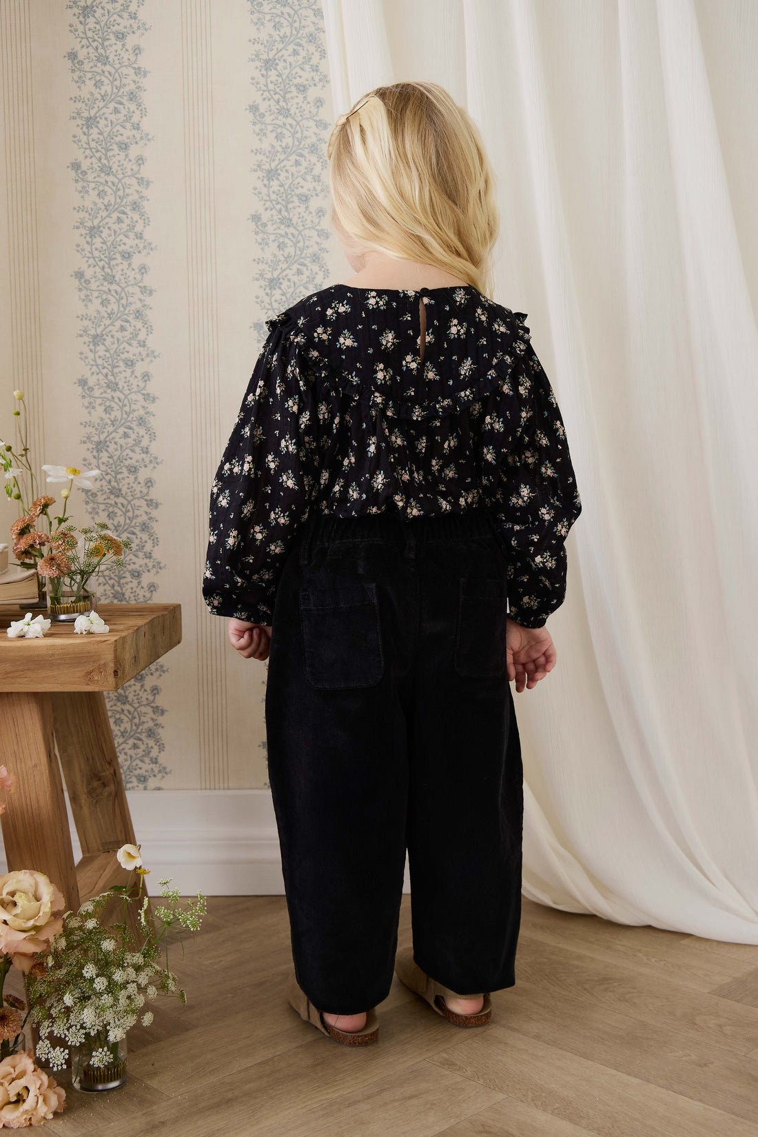 Adelaide Pant - Black Sesame Childrens Pant from Jamie Kay Australia