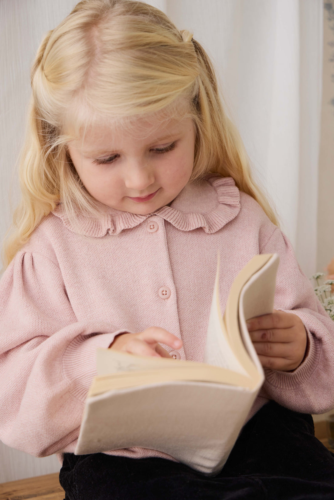 Bonnie Knitted Cardigan - Peachy Keen Marle Childrens Cardigan from Jamie Kay Australia