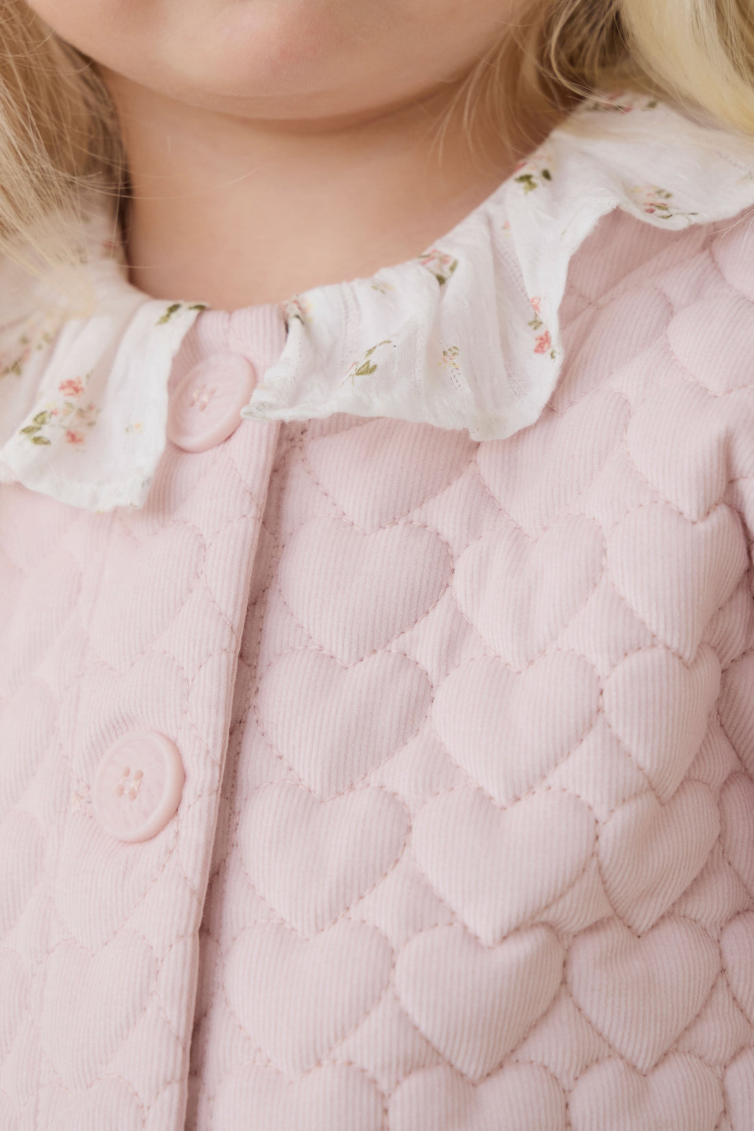 Elara Pincord Jacket - Soft Misty Rose Childrens Jacket from Jamie Kay Australia
