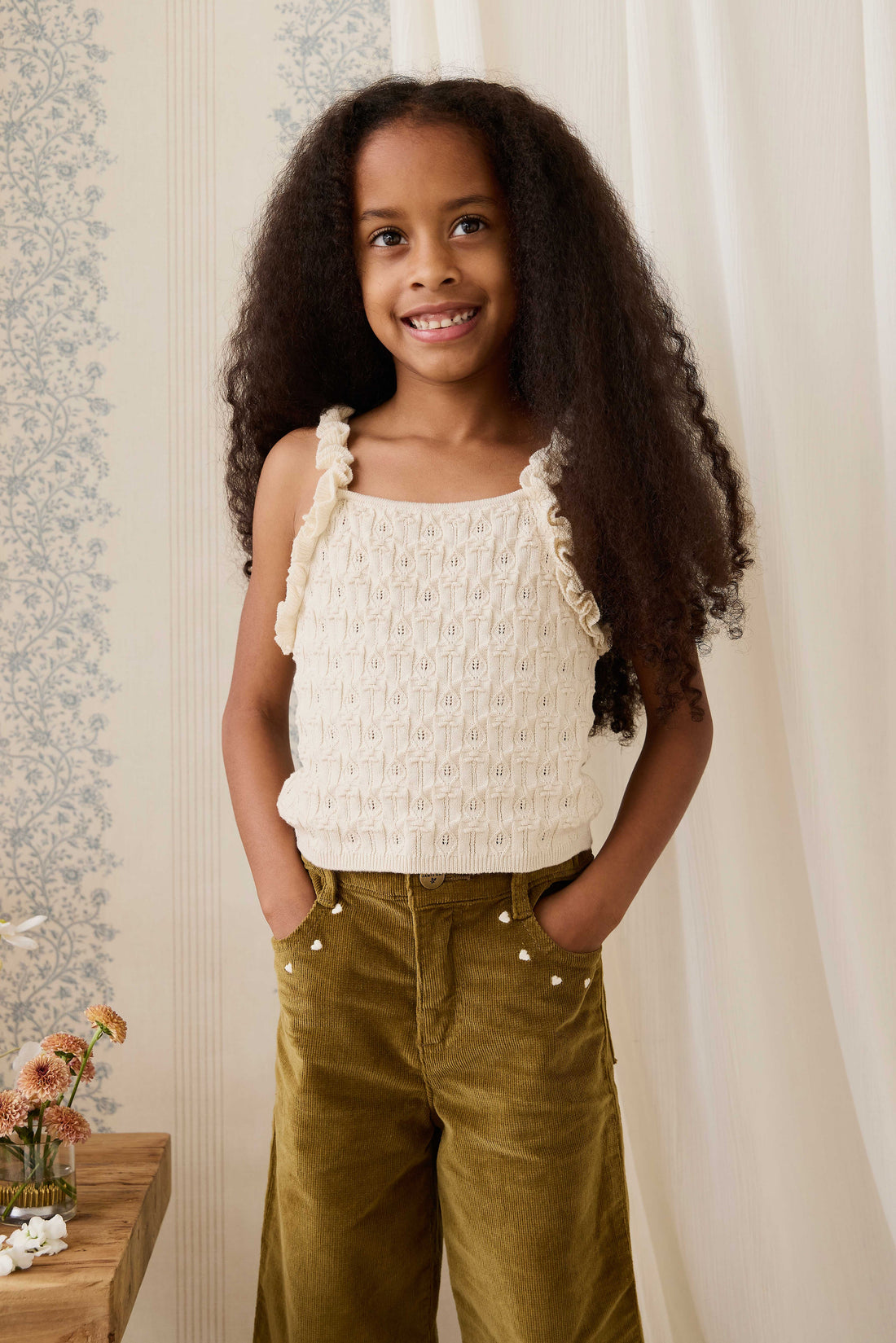 Sammy Knitted Top - Vanilla Childrens Top from Jamie Kay Australia