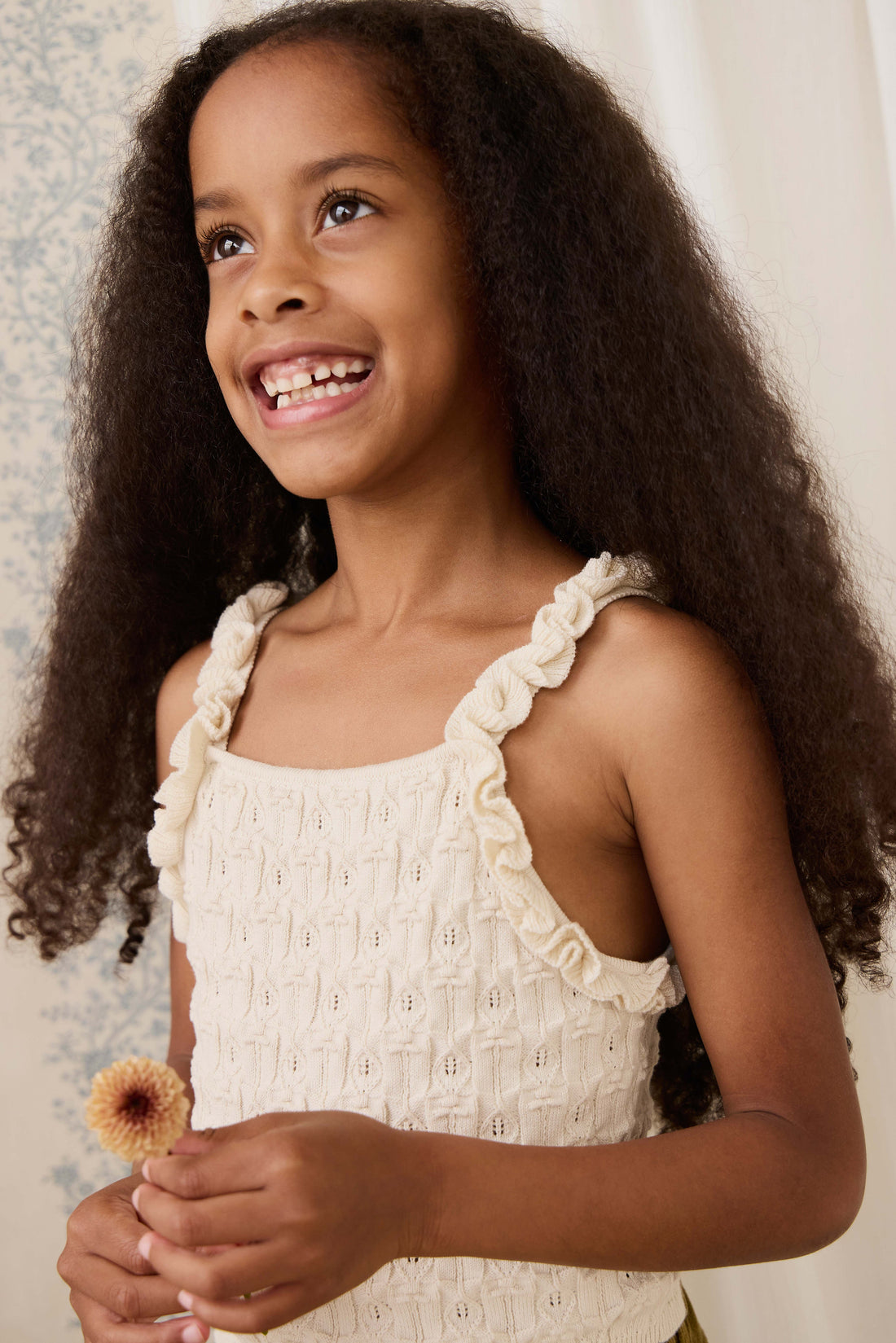 Sammy Knitted Top - Vanilla Childrens Top from Jamie Kay Australia