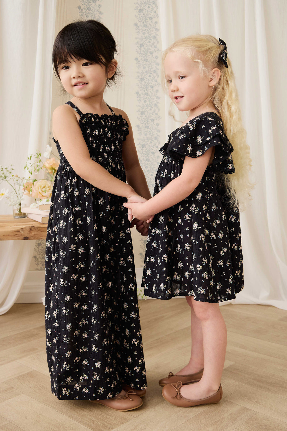 Organic Cotton Gianna Jumpsuit - Cassie Caviar Childrens Jumpsuit from Jamie Kay Australia