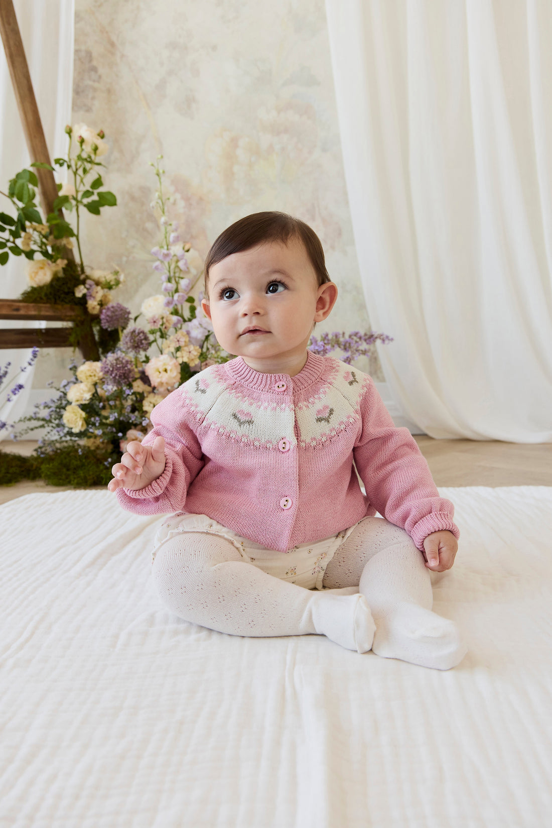 Organic Cotton Muslin Frill Bloomer - Ayla Whisper Childrens Bloomer from Jamie Kay Australia