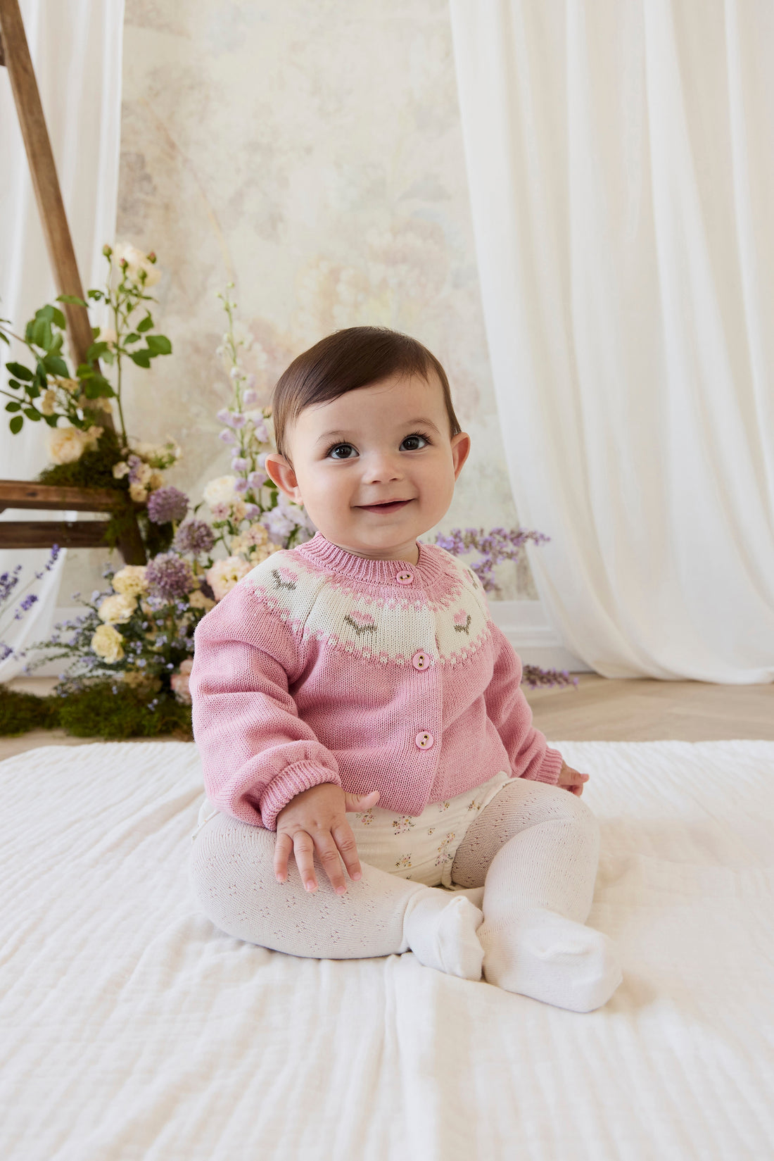 Organic Cotton Muslin Frill Bloomer - Ayla Whisper Childrens Bloomer from Jamie Kay Australia