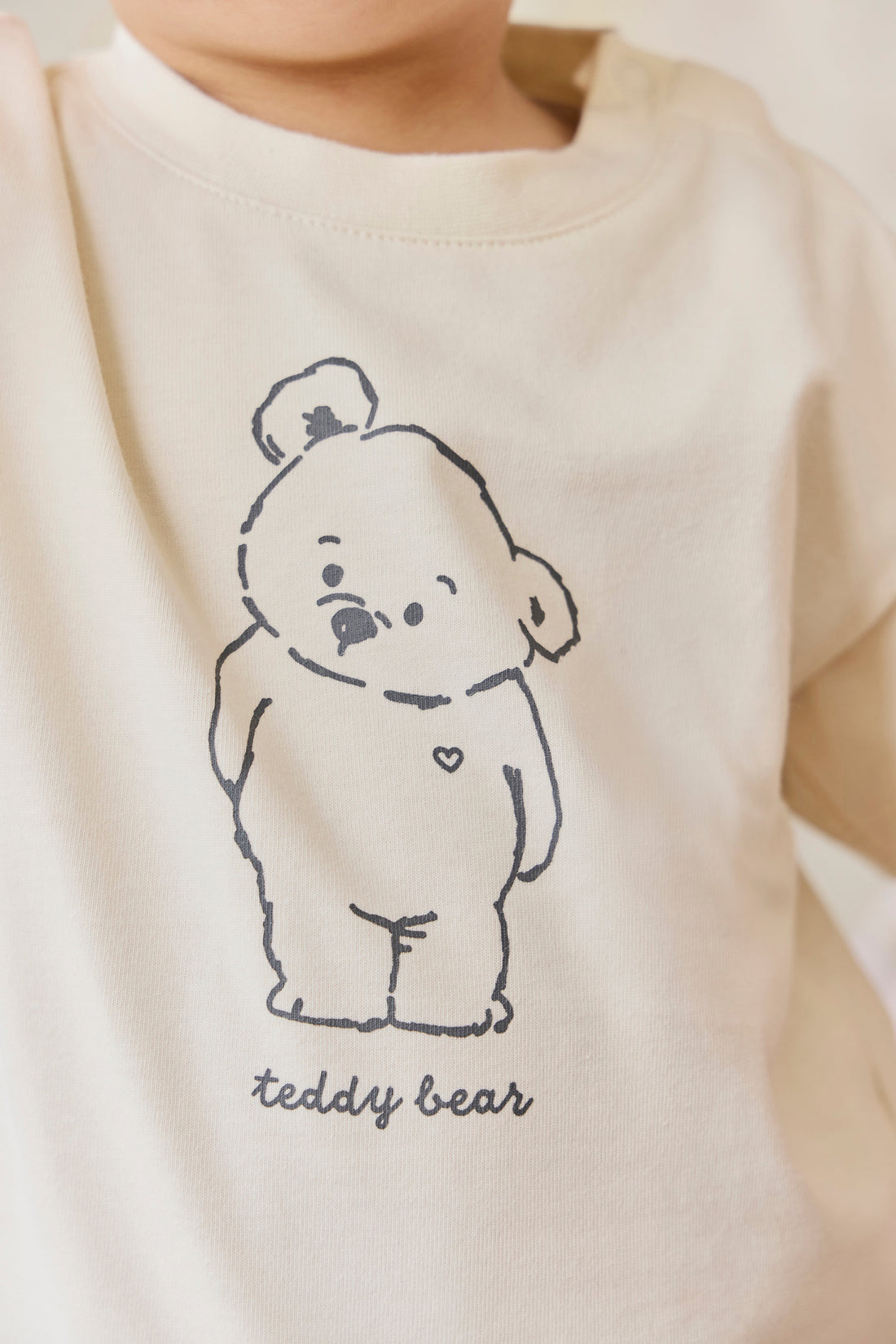 Organic Cotton Bjorn Tee - Snuggle Buddy Cloud Childrens Top from Jamie Kay Australia