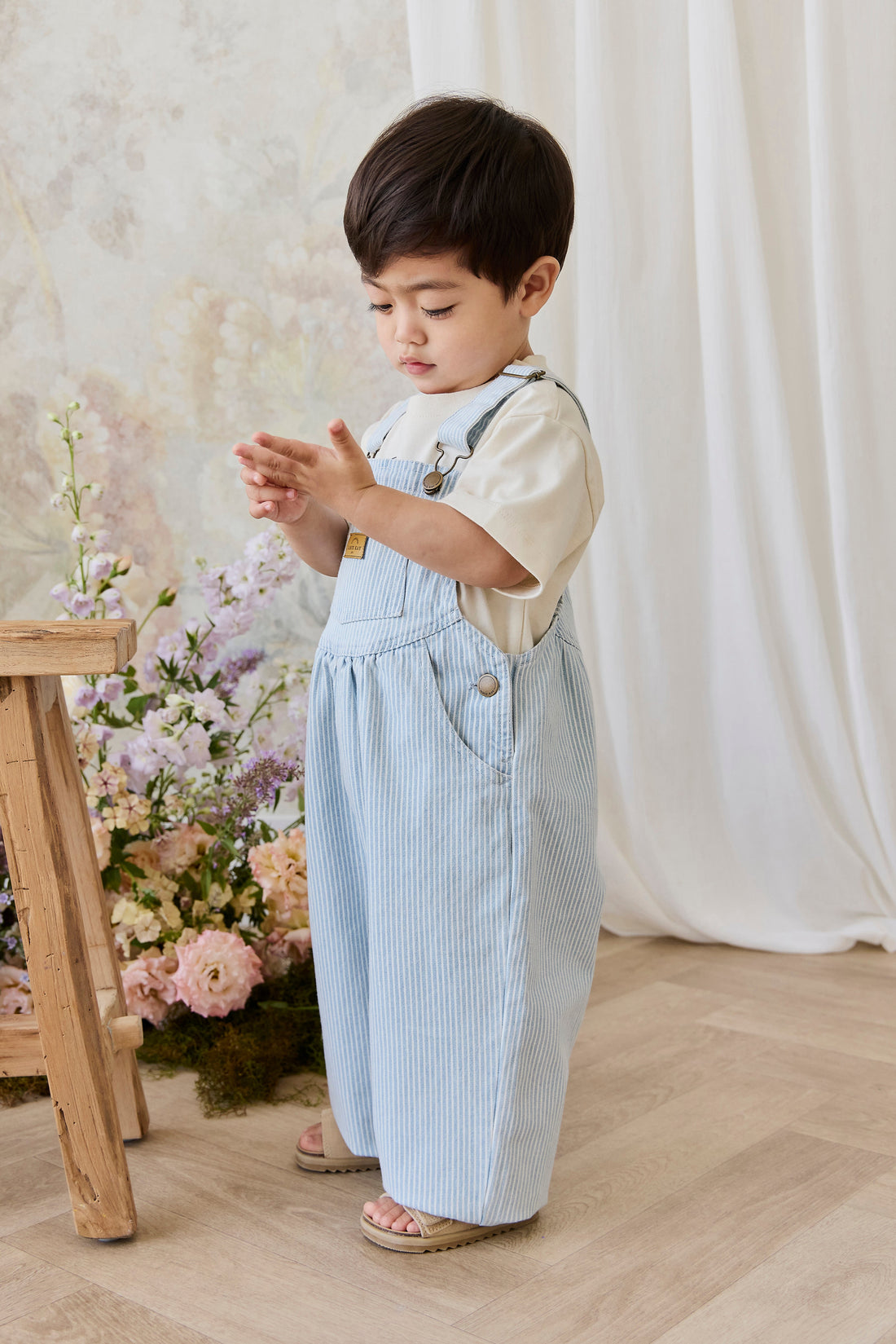 Cecil Overall - Sunday Stripe Childrens Overall from Jamie Kay Australia