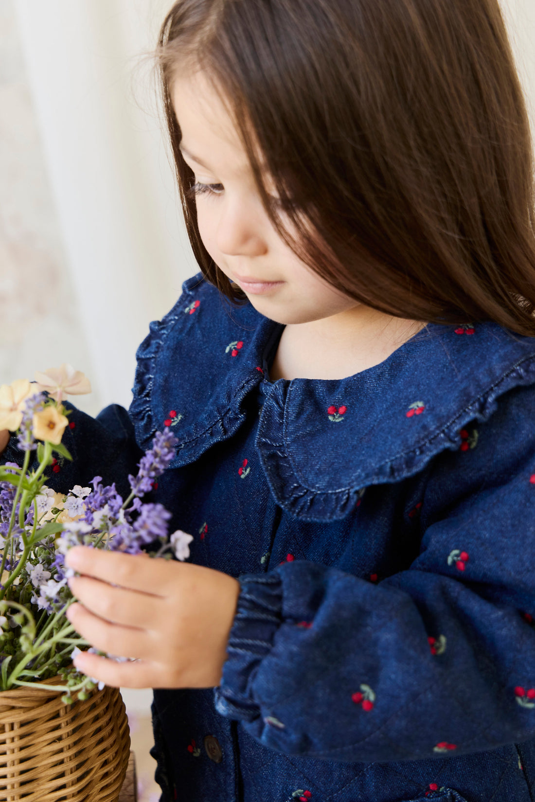 Amandine Jacket - Cerise Denim Childrens Jacket from Jamie Kay Australia