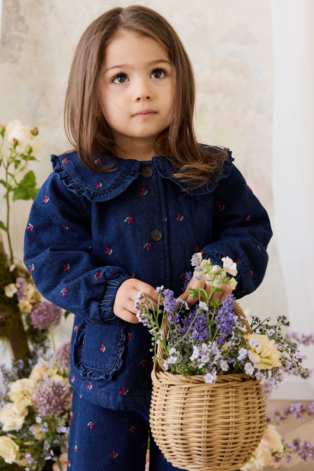 Amandine Jacket - Cerise Denim Childrens Jacket from Jamie Kay Australia