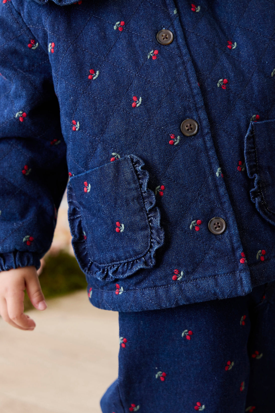 Amandine Jacket - Cerise Denim Childrens Jacket from Jamie Kay Australia