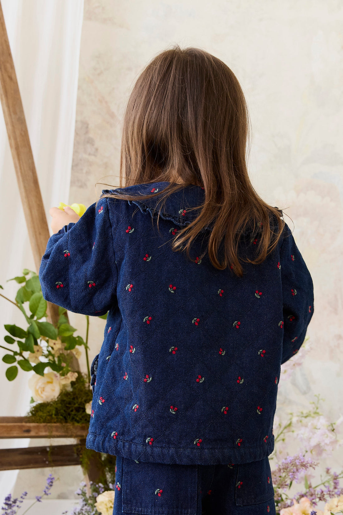 Amandine Jacket - Cerise Denim Childrens Jacket from Jamie Kay Australia