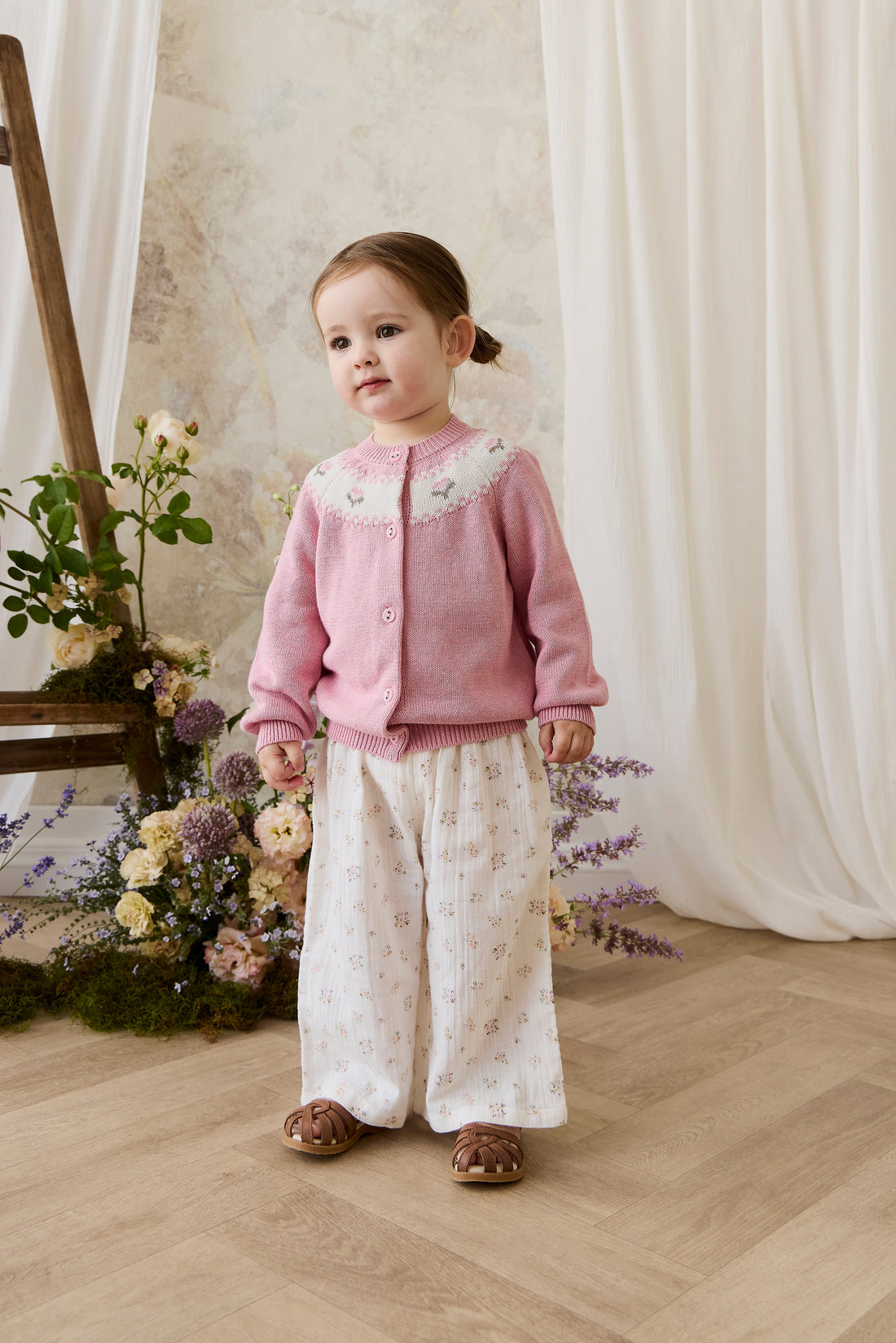 Organic Cotton Muslin Odette Pant - Ayla Whisper Childrens Pant from Jamie Kay Australia