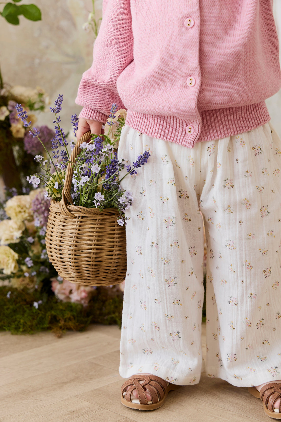 Organic Cotton Muslin Odette Pant - Ayla Whisper Childrens Pant from Jamie Kay Australia